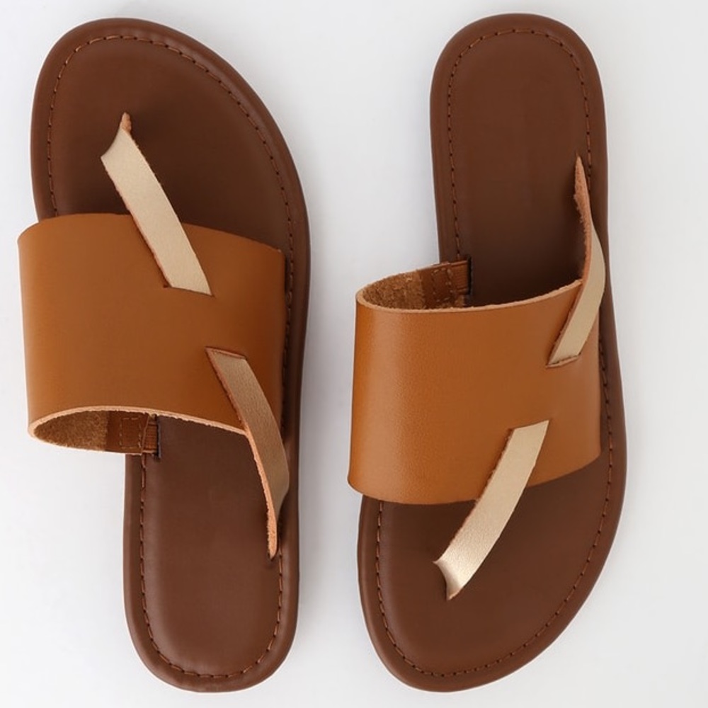 Seven Dials Seagrove Sandals NWT New in Box Tan - Picture 5 of 8